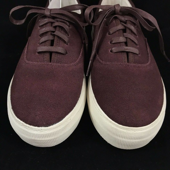 Eytys Mother Platform Sneaker Burgundy Suede Leather Lace‎ Up Shoes M7.5 W9 EU40 - Picture 4 of 10